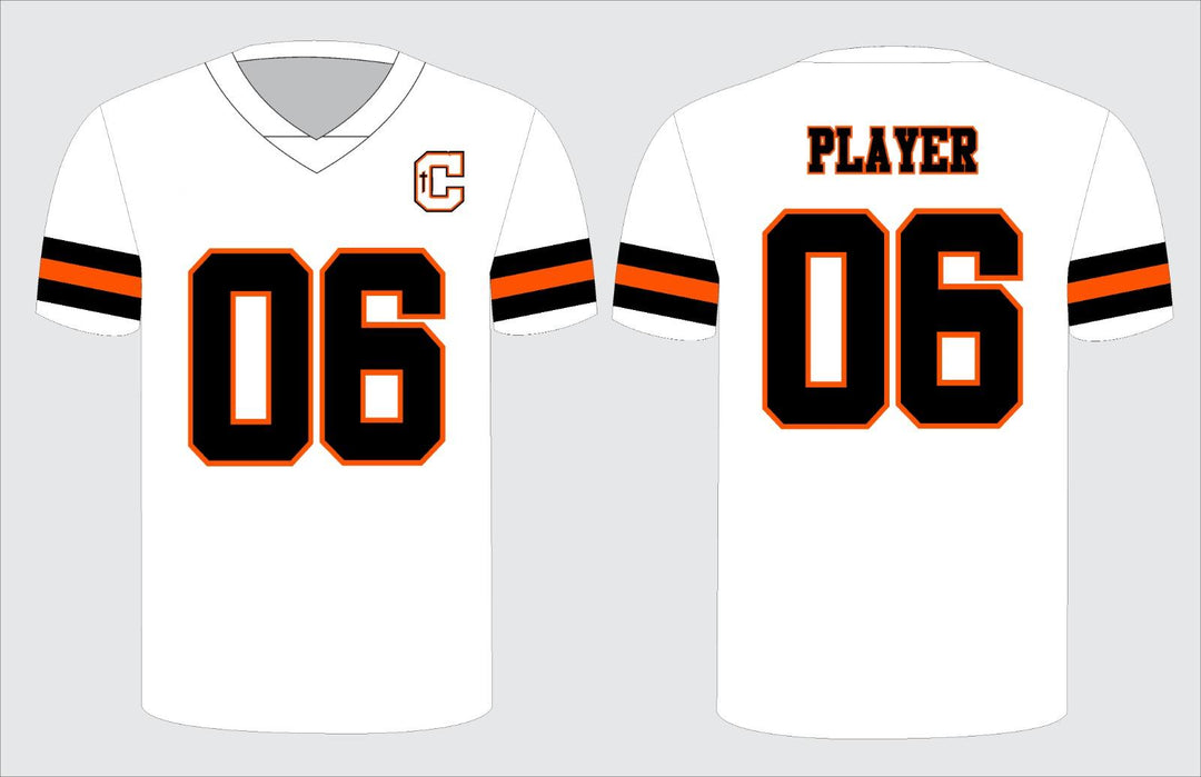 Catholic Fan Football Jersey - White