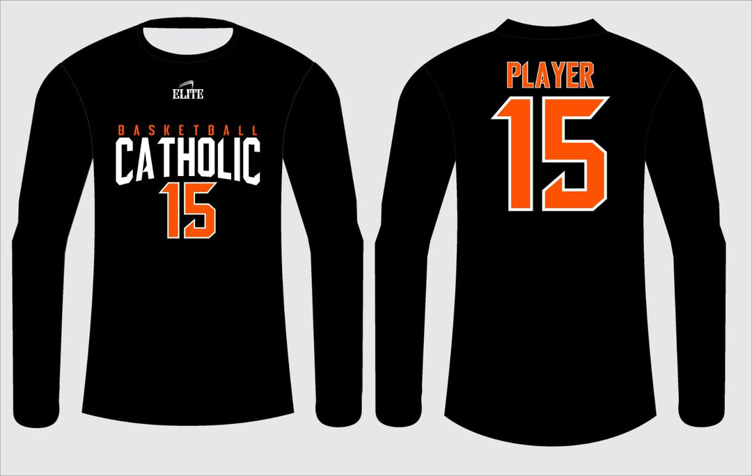 Catholic Fan Long Sleeve Shirt - Black