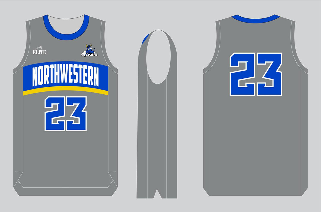Northwest Fan Basketball Jersey - Grey