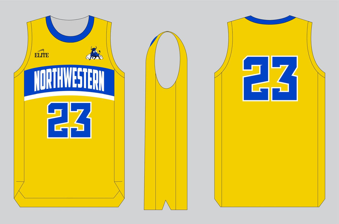 Northwest Fan Basketball Jersey - Yellow