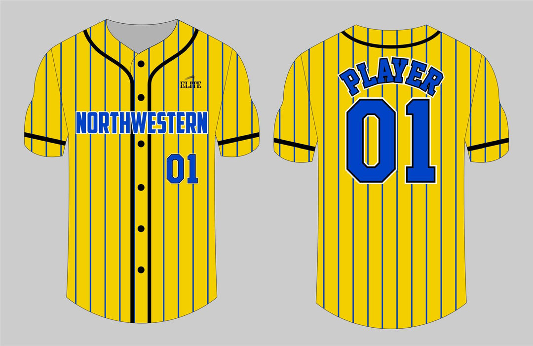 Northwest Fan Baseball Jersey - Yellow
