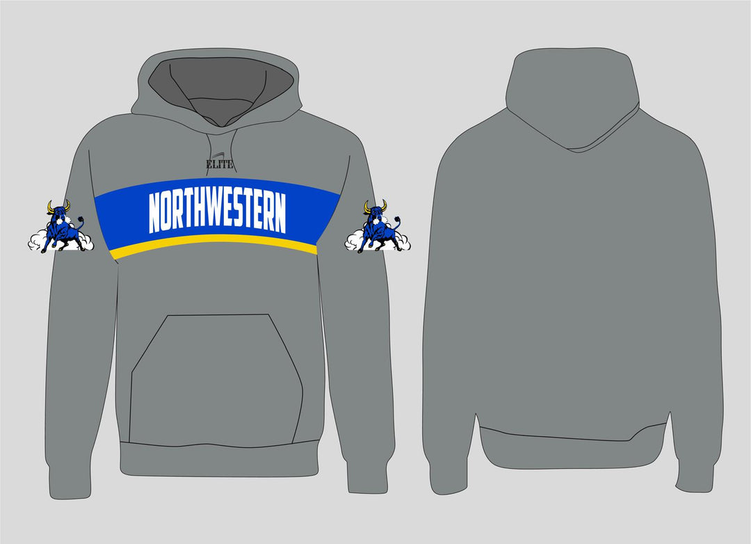 Northwest Fan Hoodie - Grey (White Logo)