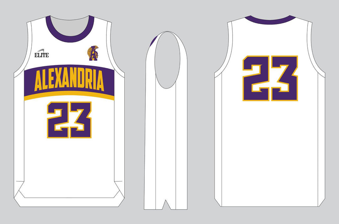 Alexandria Basketball Jersey - White