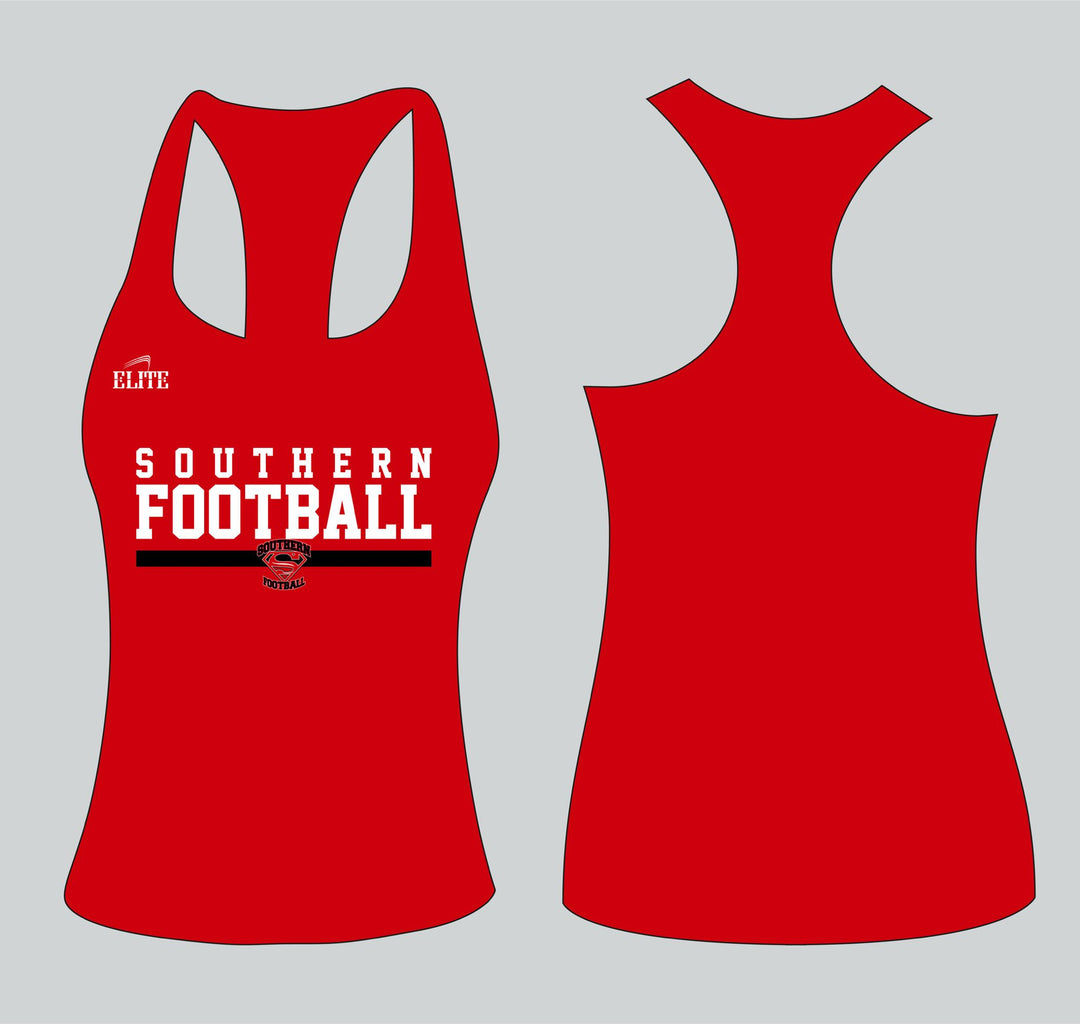 Southern Football Fan Women’s Racerback Top - Red