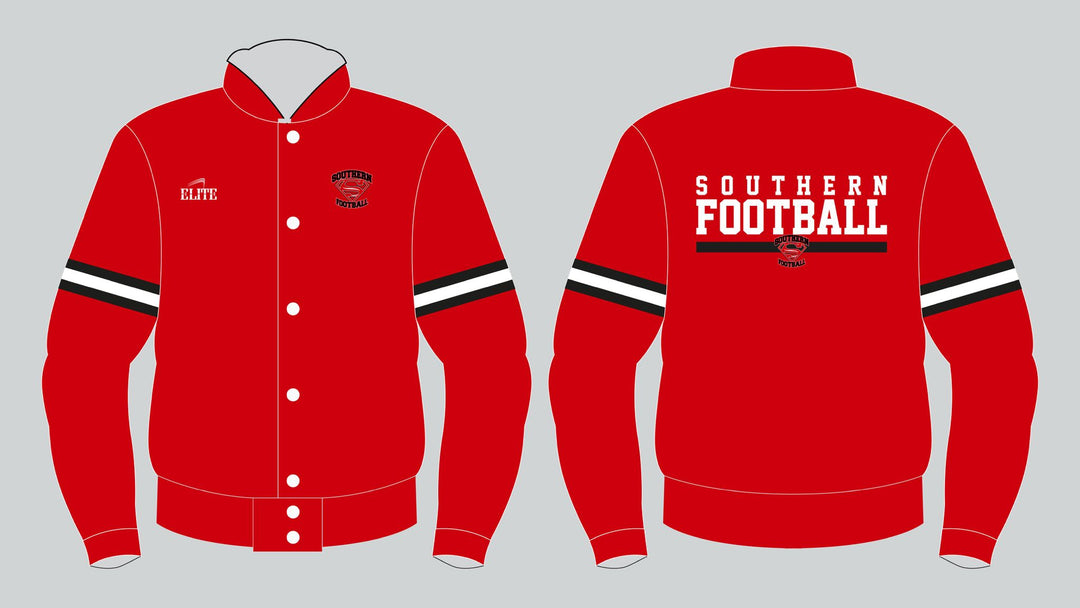 Southern Football Fan Bomber Jacket - Red
