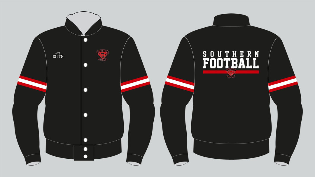 Southern Football Fan Bomber Jacket - Black