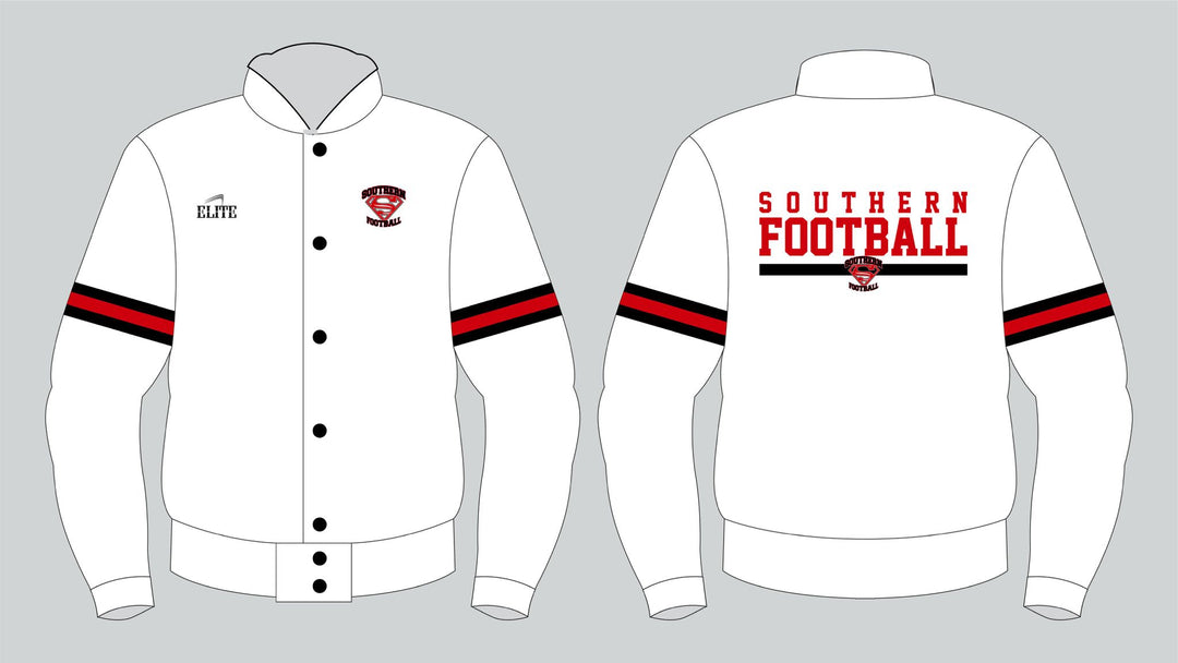 Southern Football Fan Bomber Jacket - White