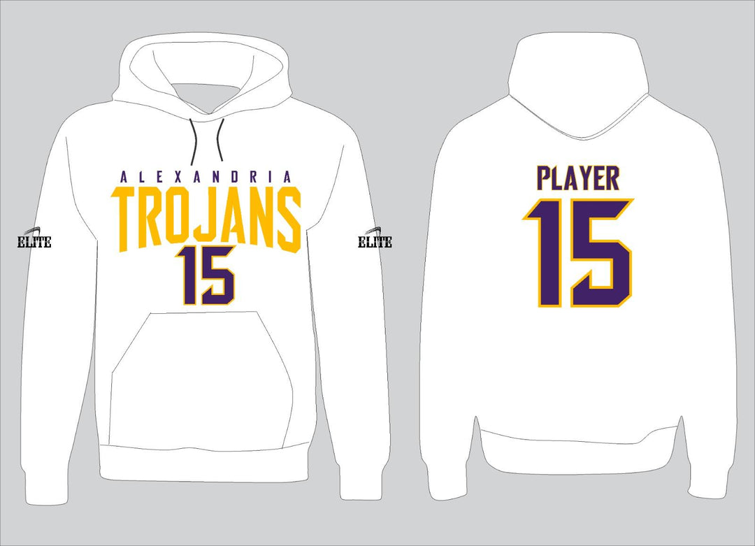 Alexandria Trojans Hoodie - White