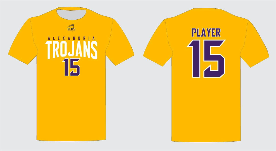 Alexandria Trojans Short Sleeve Shirt - Yellow