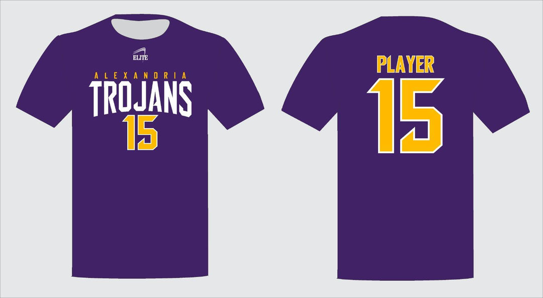 Alexandria Trojans Short Sleeve Shirt - Purple