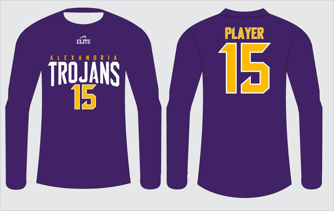 Alexandria Trojans Long Sleeve Shirt - Purple