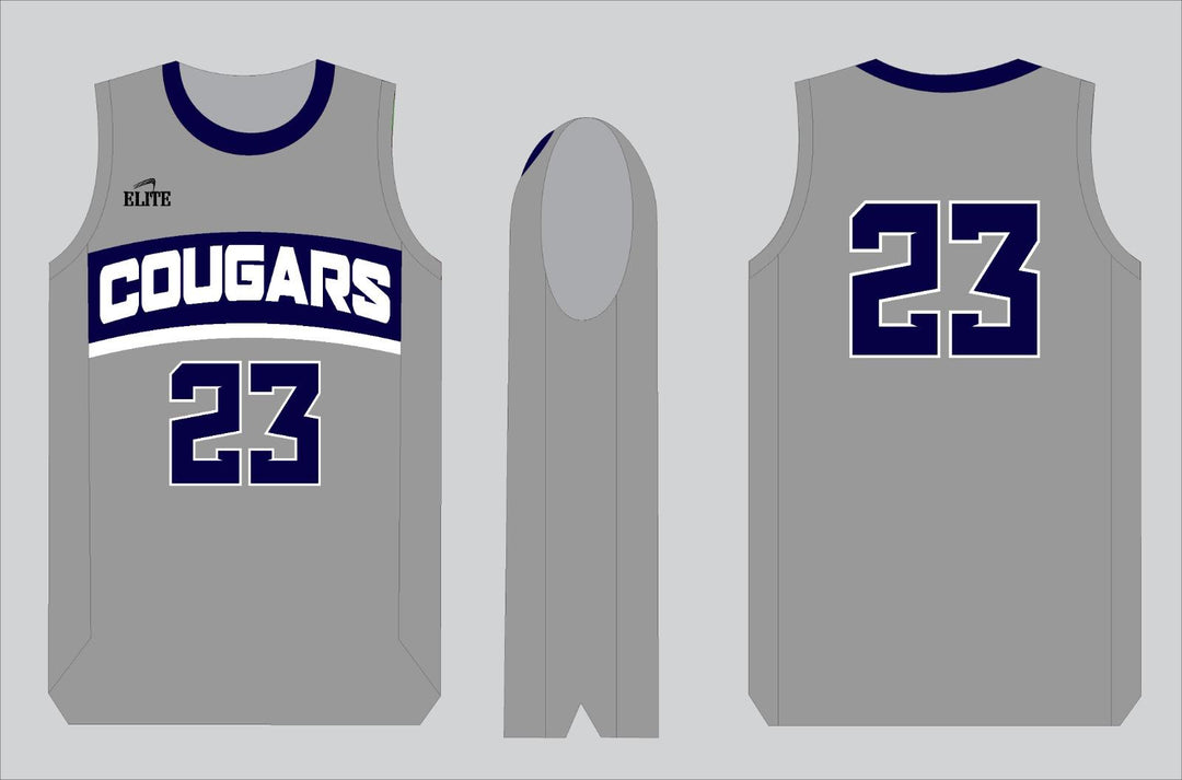 Cougars Basketball Jersey - Grey