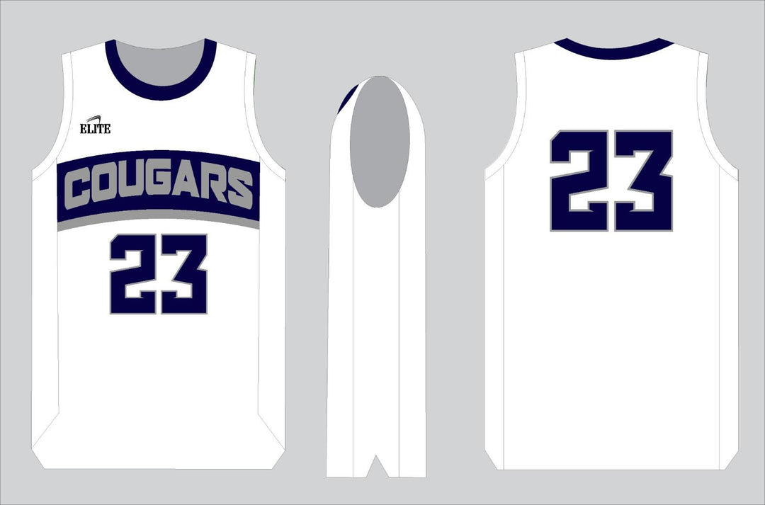 Cougars Basketball Jersey - White