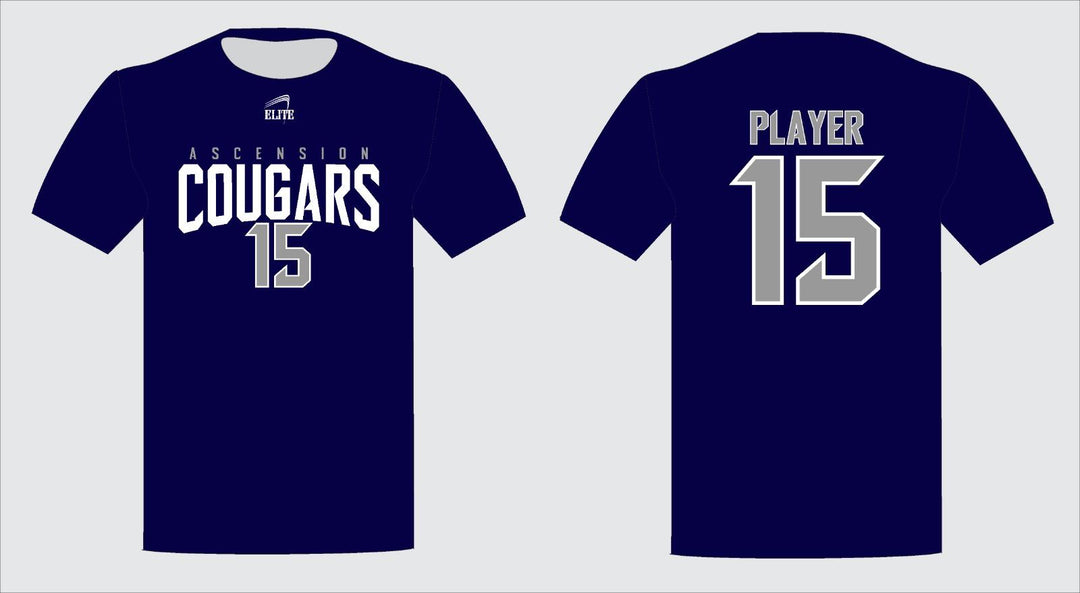 Cougars Short Sleeve Shirt - Navy Blue