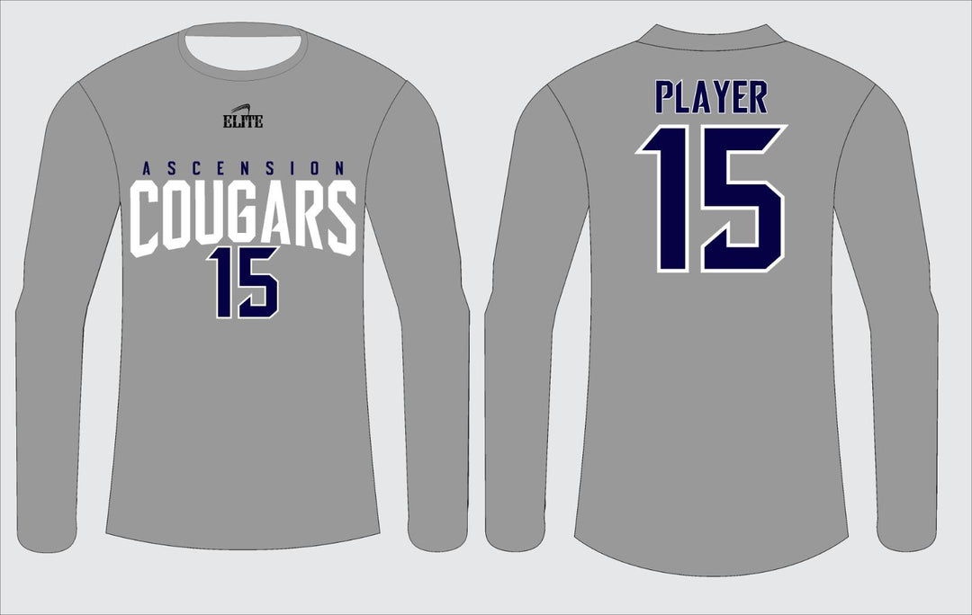 Cougars Long Sleeve Shirt - Grey