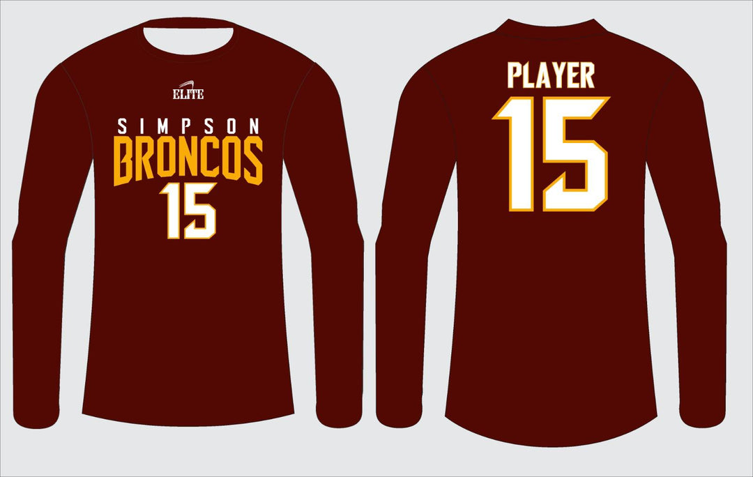 Simpson Broncos Long Sleeve Shirt - Dark Brown