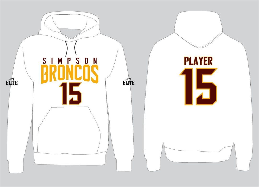 Simpson Broncos Hoodie - White