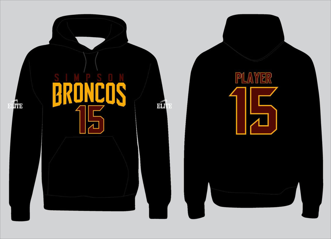 Simpson Broncos Hoodie - Black