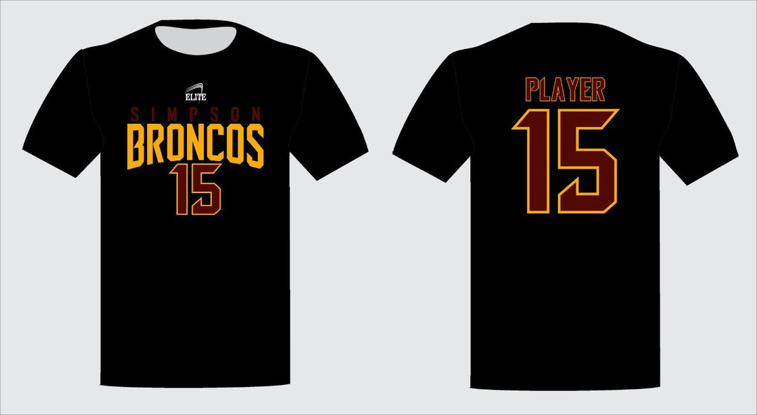 Simpson Broncos Short Sleeve Shirt - Black