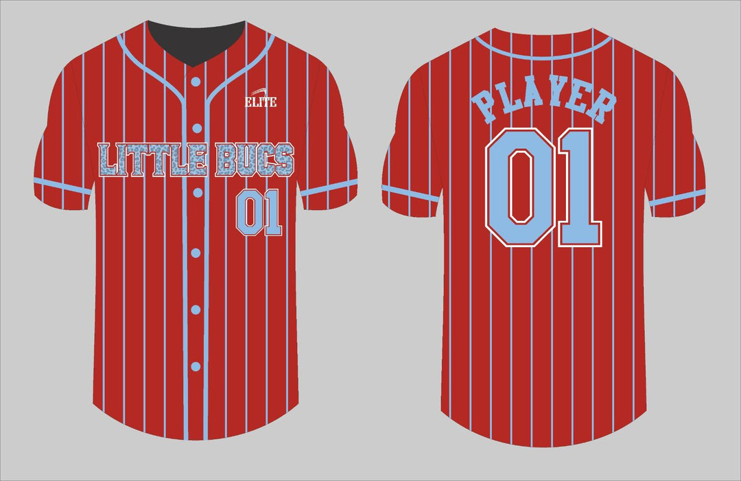 Little Bucks Baseball Jersey - RED