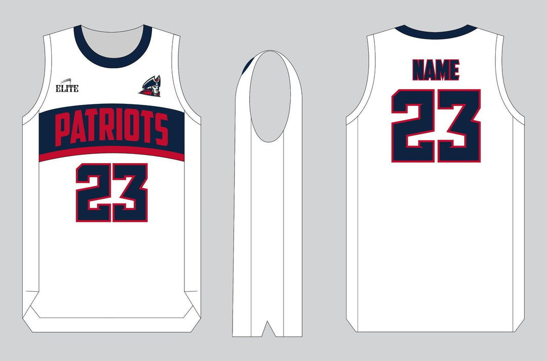 Liberty Patriots Basketball Jersey - White