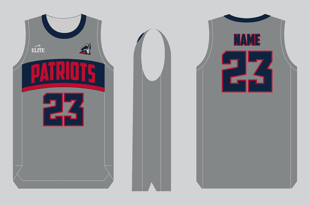 Liberty Patriots Basketball Jersey - Grey