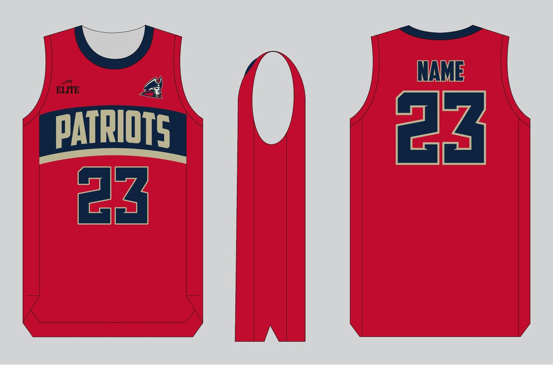 Liberty Patriots Basketball Jersey - Red