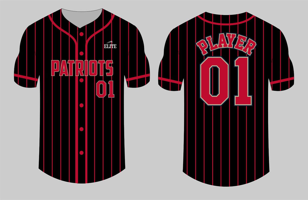 Liberty Patriots Baseball Jersey - Black
