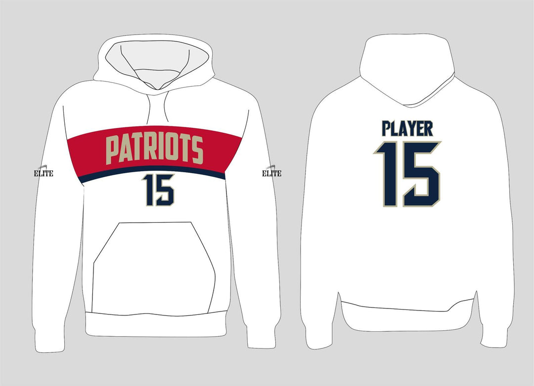 Liberty Patriots Hoodie - White (Grey Logo)