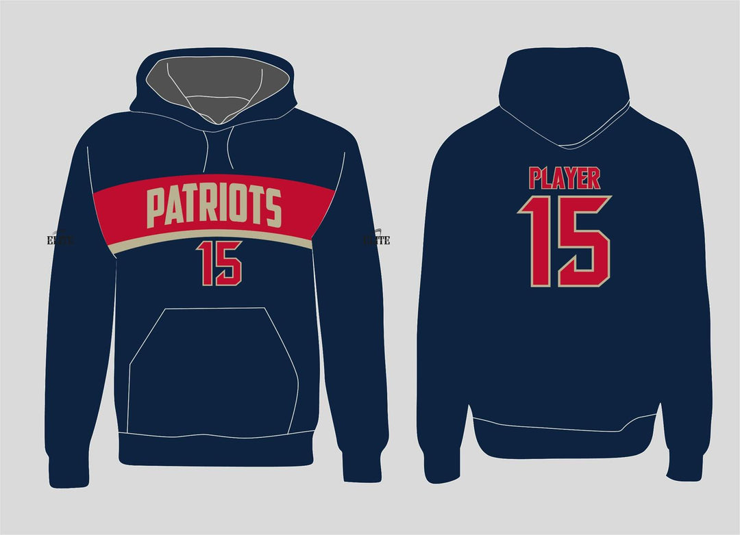 Liberty Patriots Hoodie - Navy Blue (White Logo)
