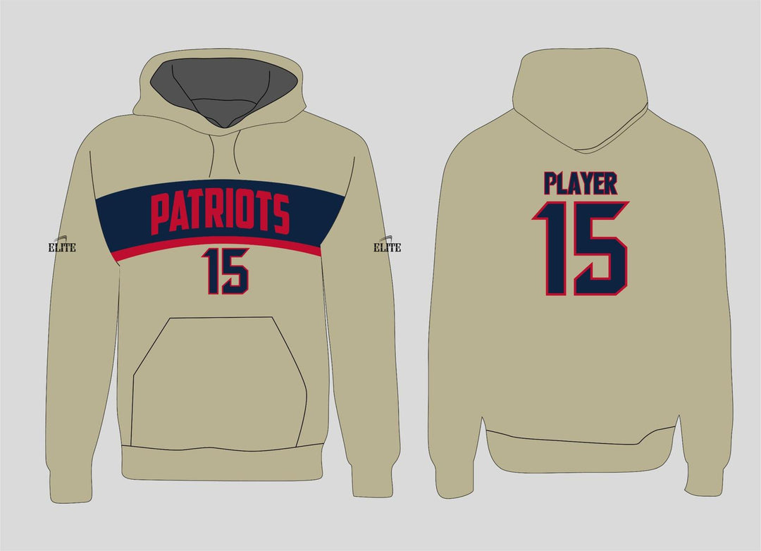 Liberty Patriots Hoodie - Tan (Red Logo)