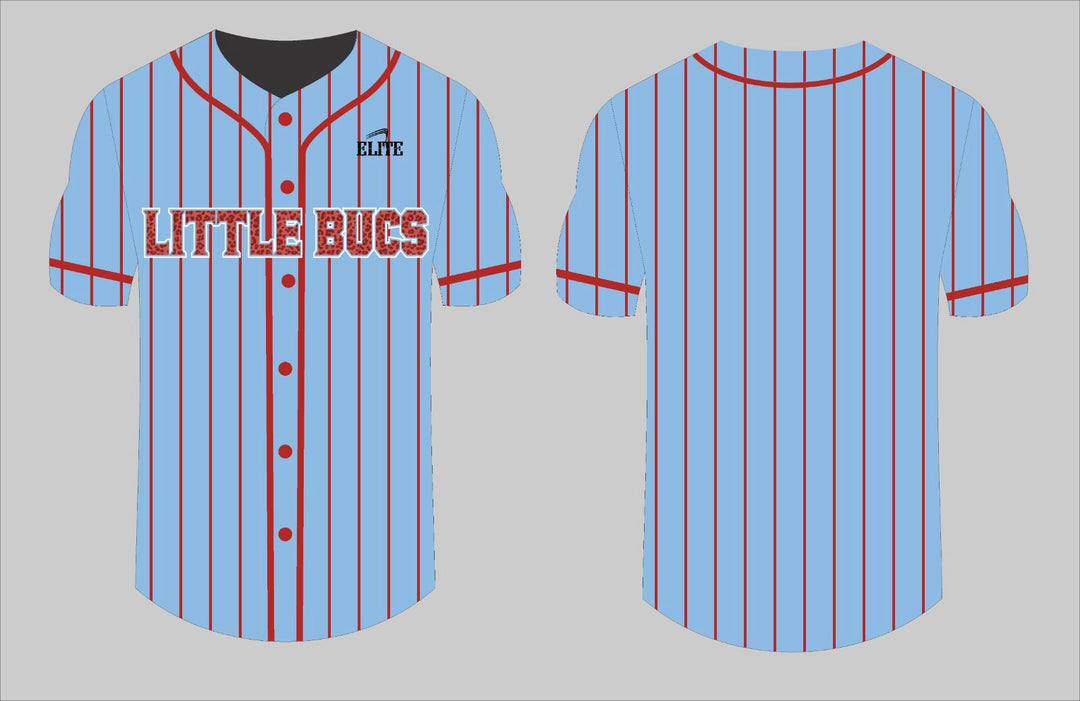 Little Bucks Staff Baseball Jersey - Sky Blue