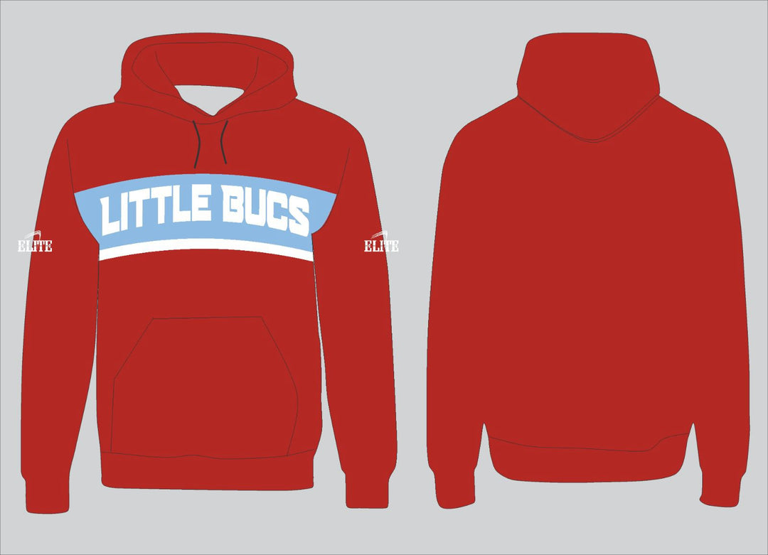 Little Bucks Staff Hoodie - Red (White Logo)