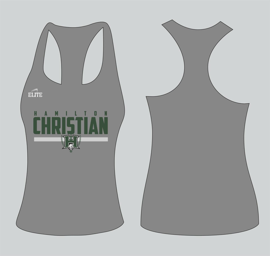 Hamilton Christian Women’s Racerback Top - Grey