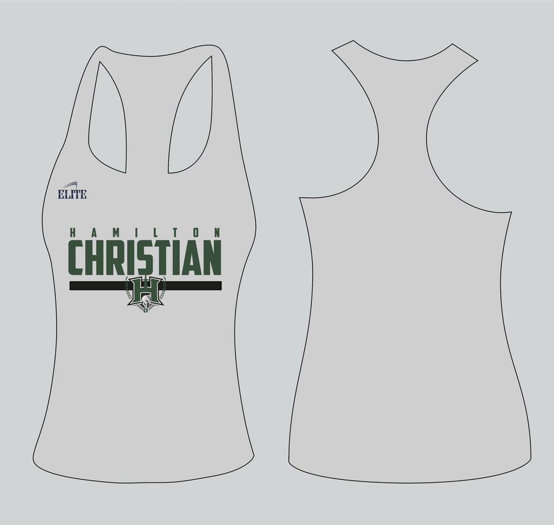 Hamilton Christian Women’s Racerback Top - Light Grey