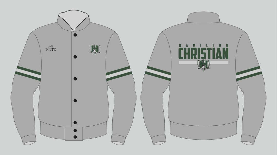 Hamilton Christian Bomber Jacket - Grey