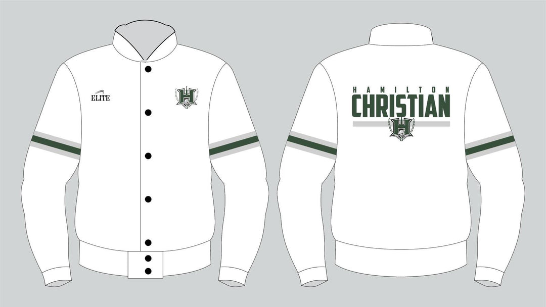 Hamilton Christian Bomber Jacket - White