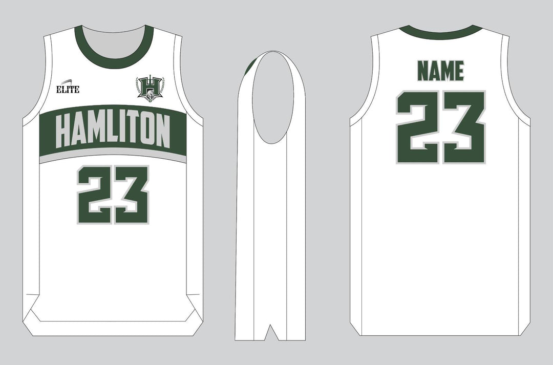 Hamilton Christian Basketball Jersey - White