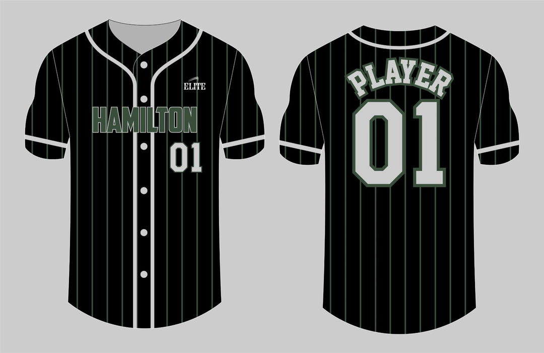 Hamilton Christian Baseball Jersey - Black