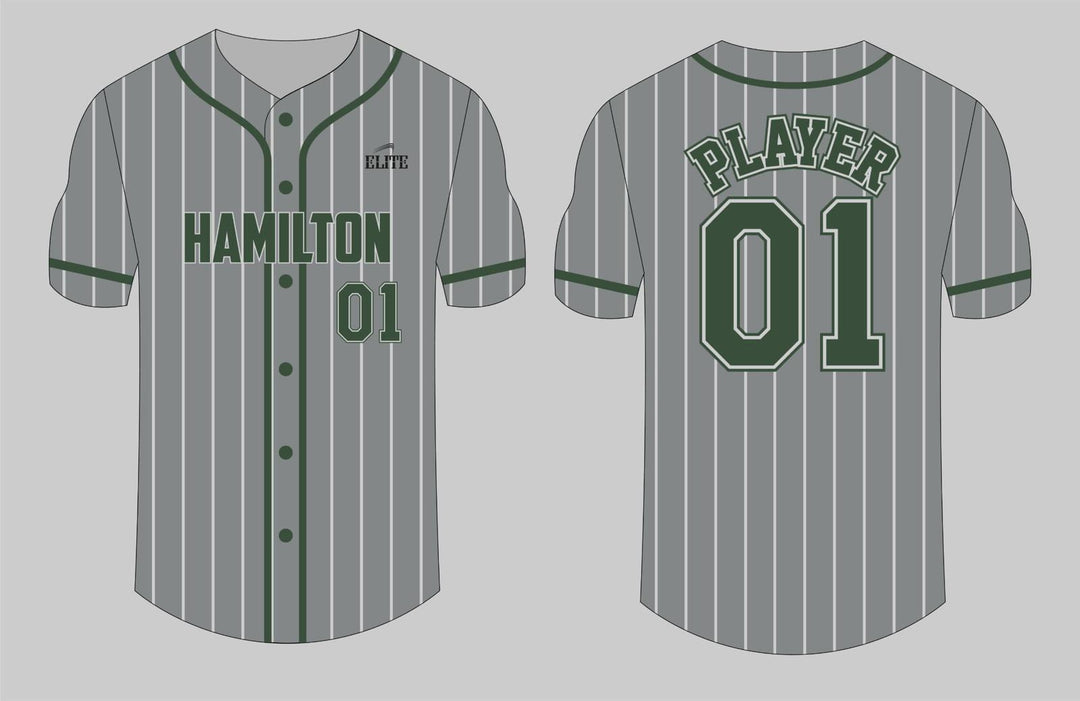Hamilton Christian Baseball Jersey - Grey