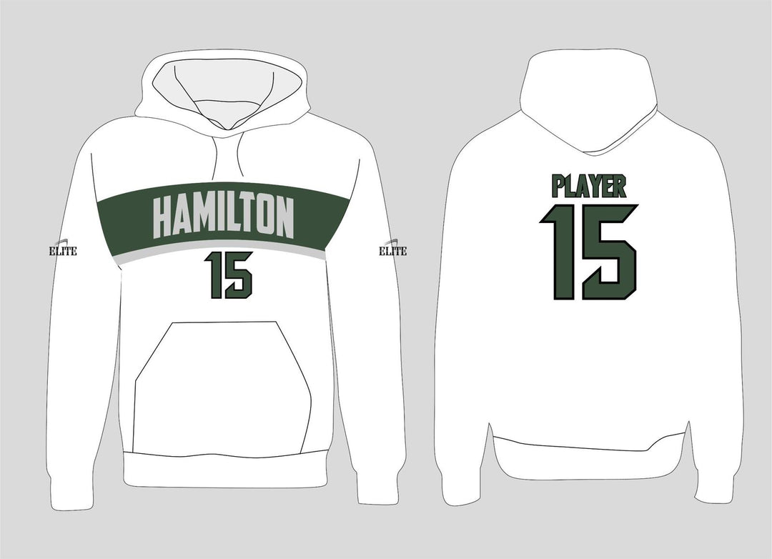 Hamilton Christian Hoodie - White (Grey Logo)