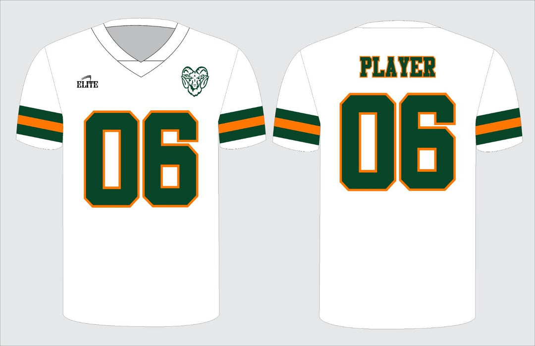 Carver Rams Football Jersey - White