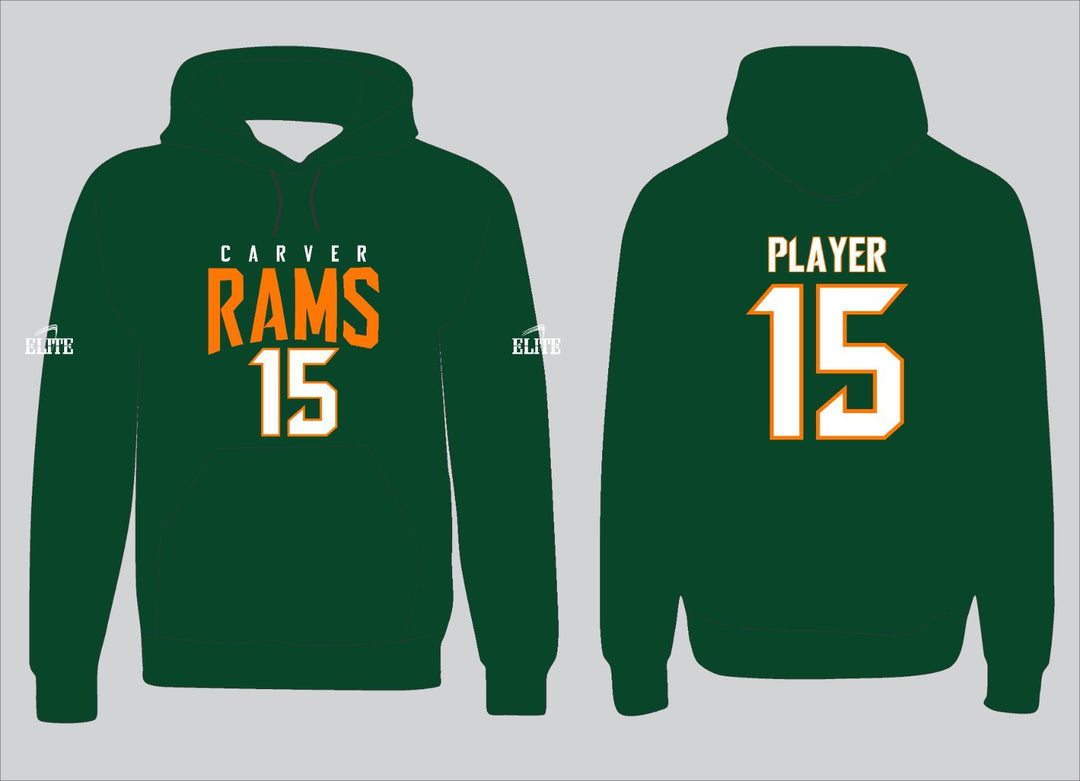 Carver Rams Hoodie - Green