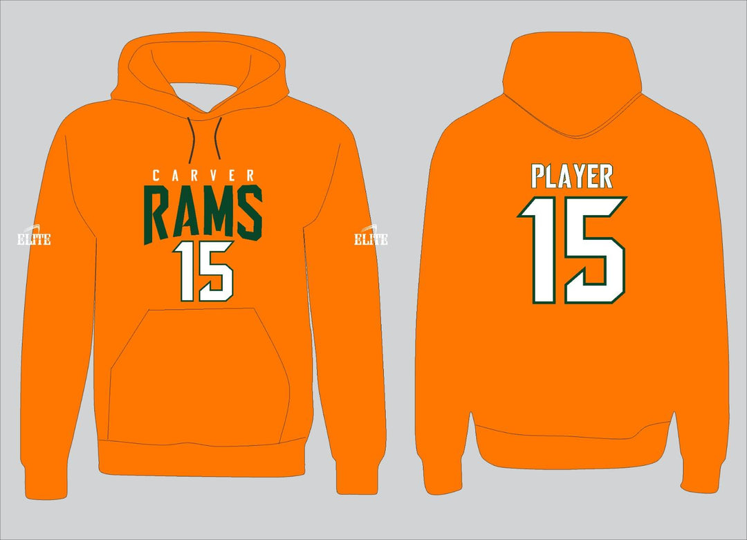 Carver Rams Hoodie - Orange
