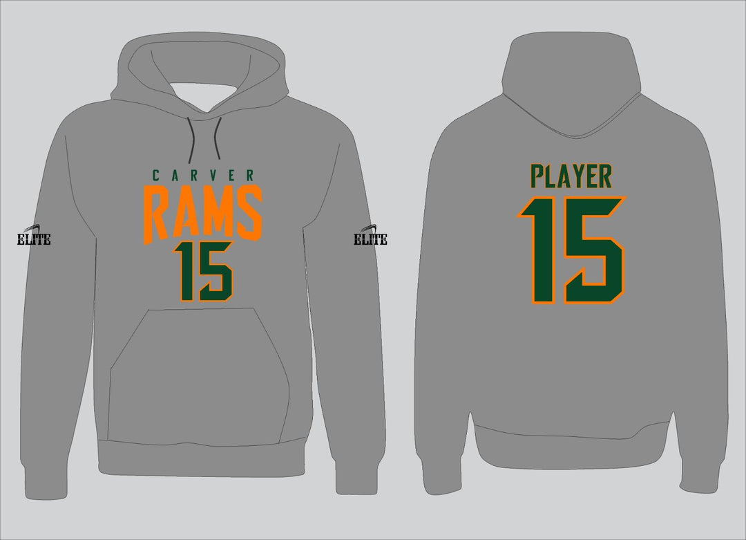 Carver Rams Hoodie - Grey