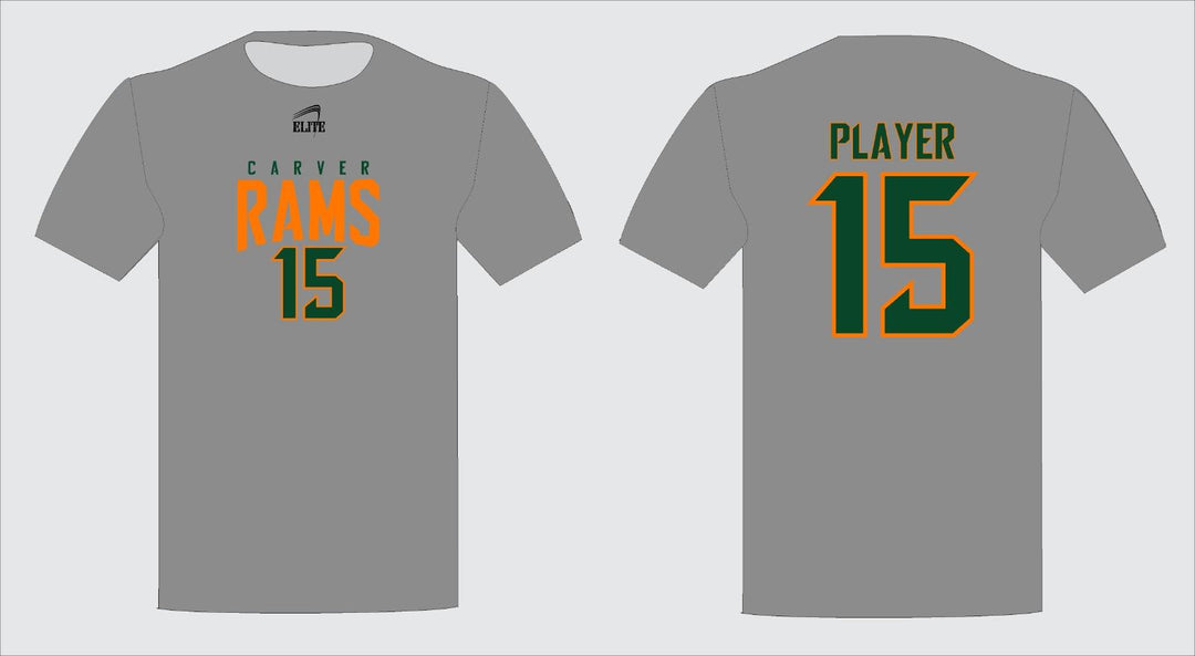 Carver Rams Short Sleeve Shirt - Grey