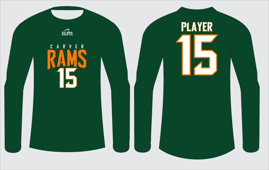Carver Rams Long Sleeve Shirt - Green