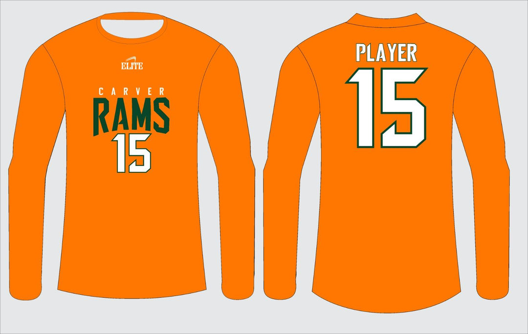 Carver Rams Long Sleeve Shirt - Orange
