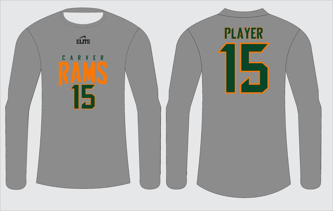 Carver Rams Long Sleeve Shirt - Grey