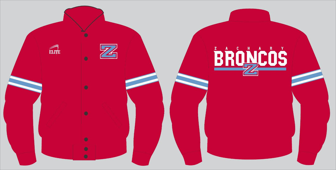 Zachary Broncos Bomber Jacker - Red